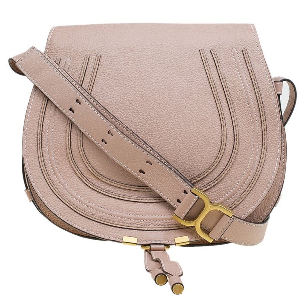 CHLOÉ
Medium Marcie Leather Crossbody Saddle Bag